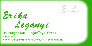 erika leganyi business card